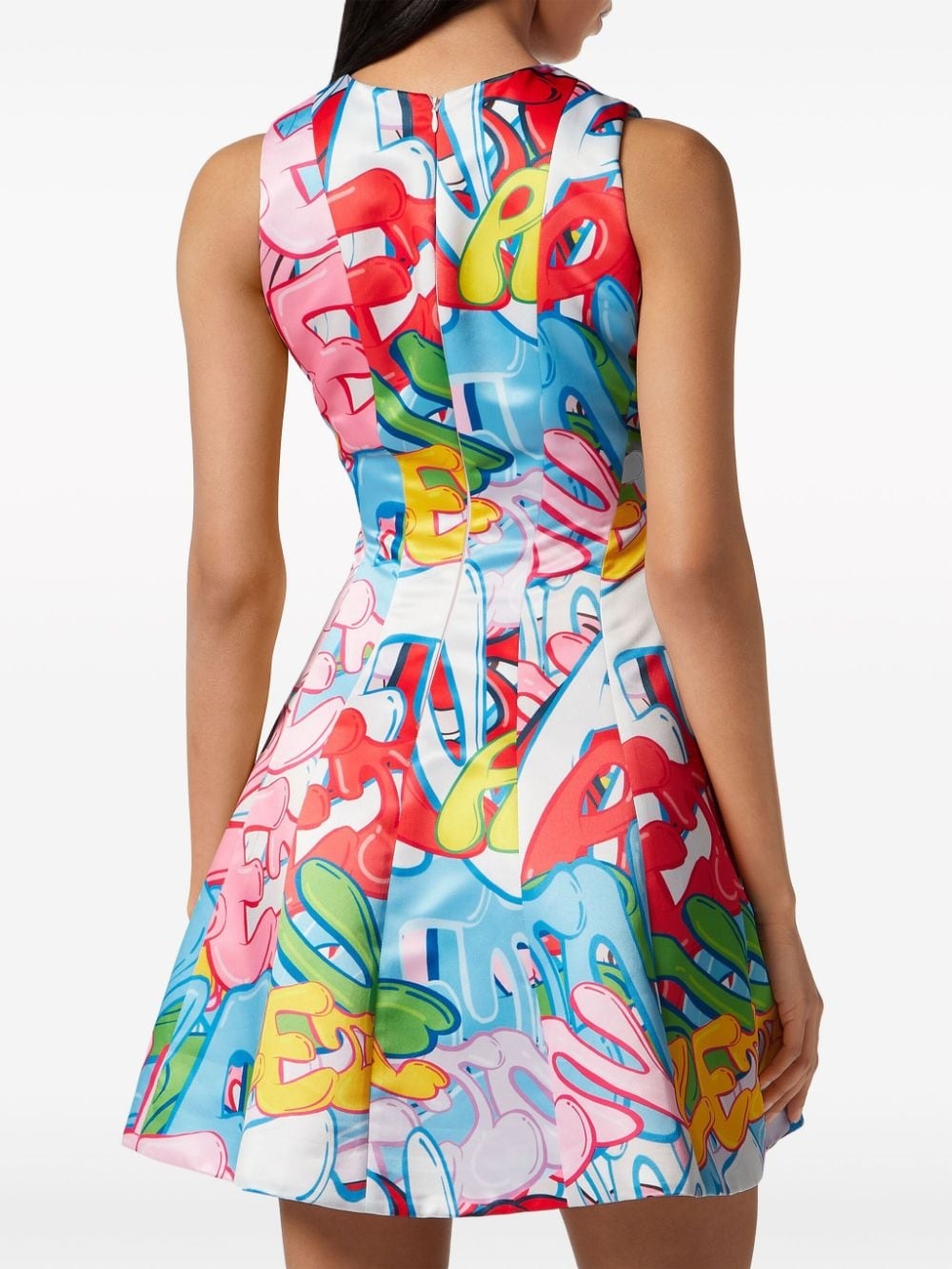 Bombing Graffiti-print mini dress - 3