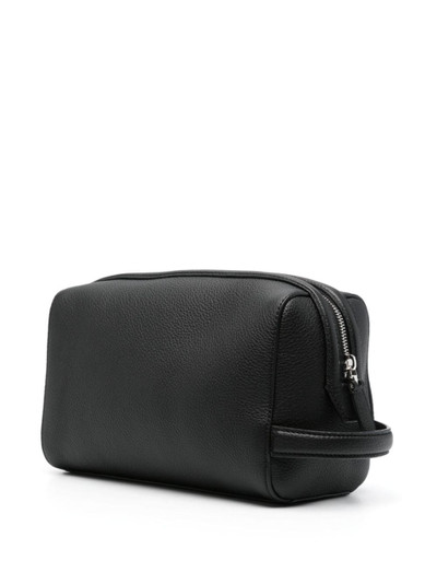 Brioni grained leather wash bag outlook