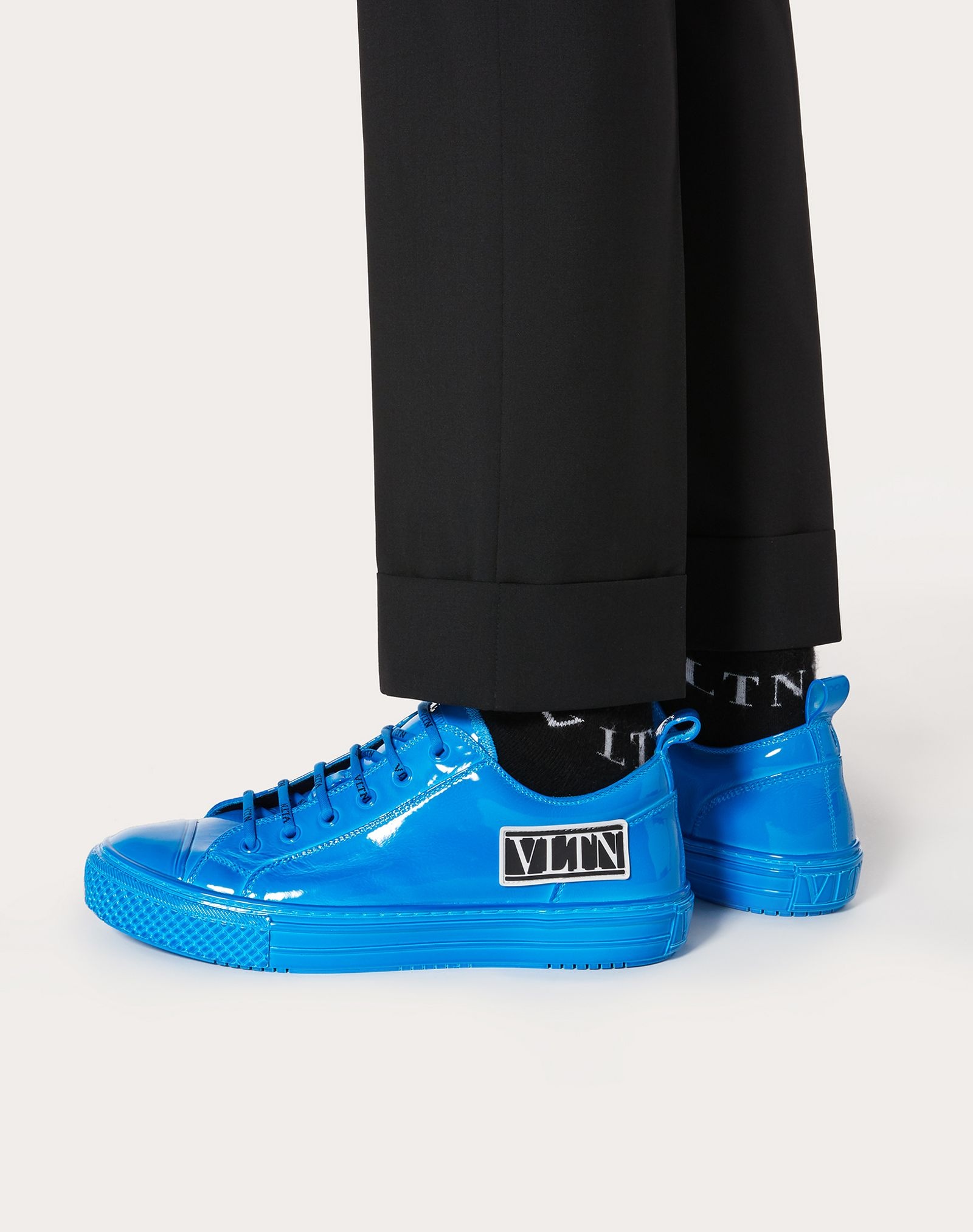 Giggies Low-top Sneaker in Neon Patent Calfskin - 6