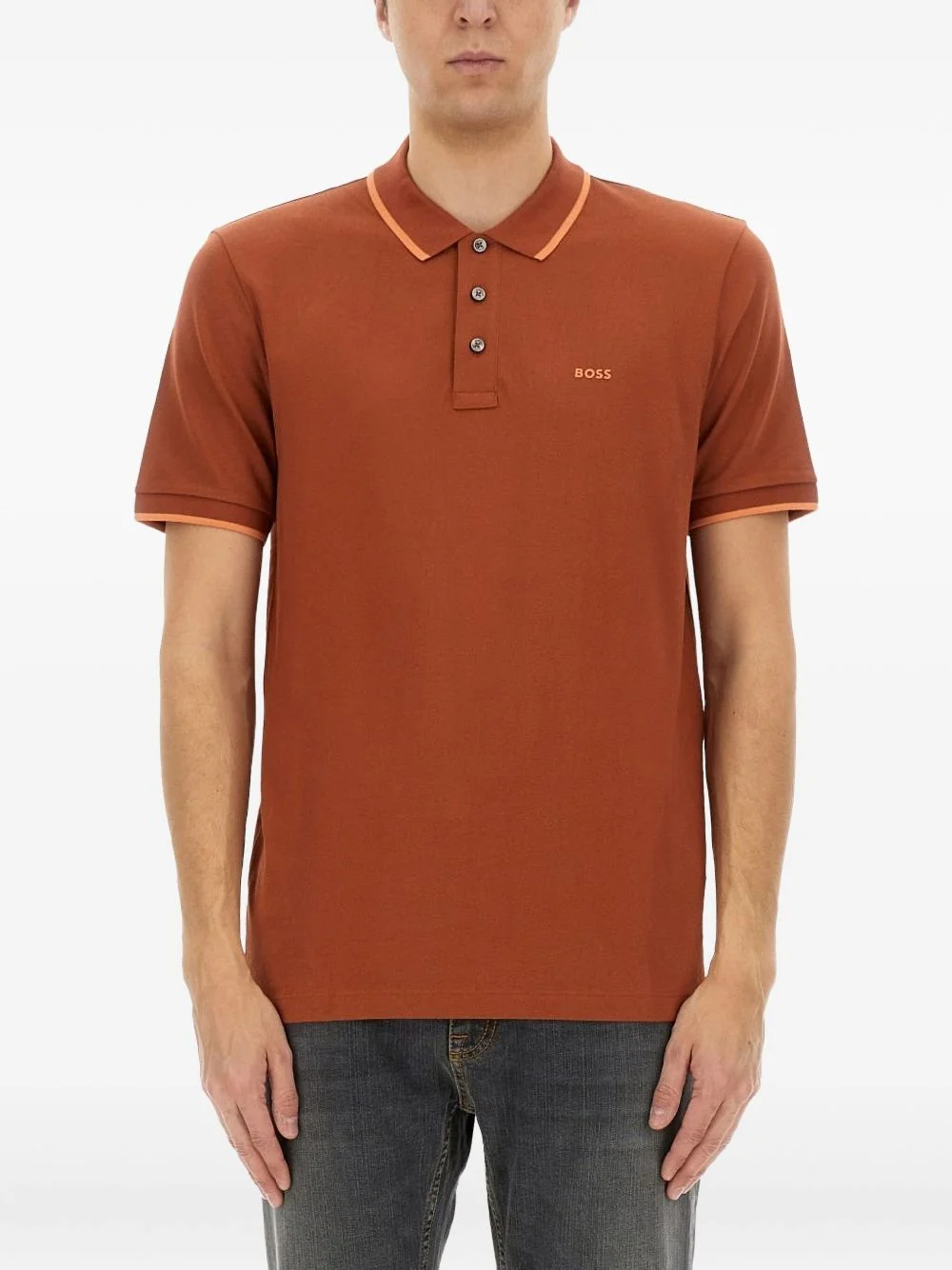 buttoned polo shirt - 1