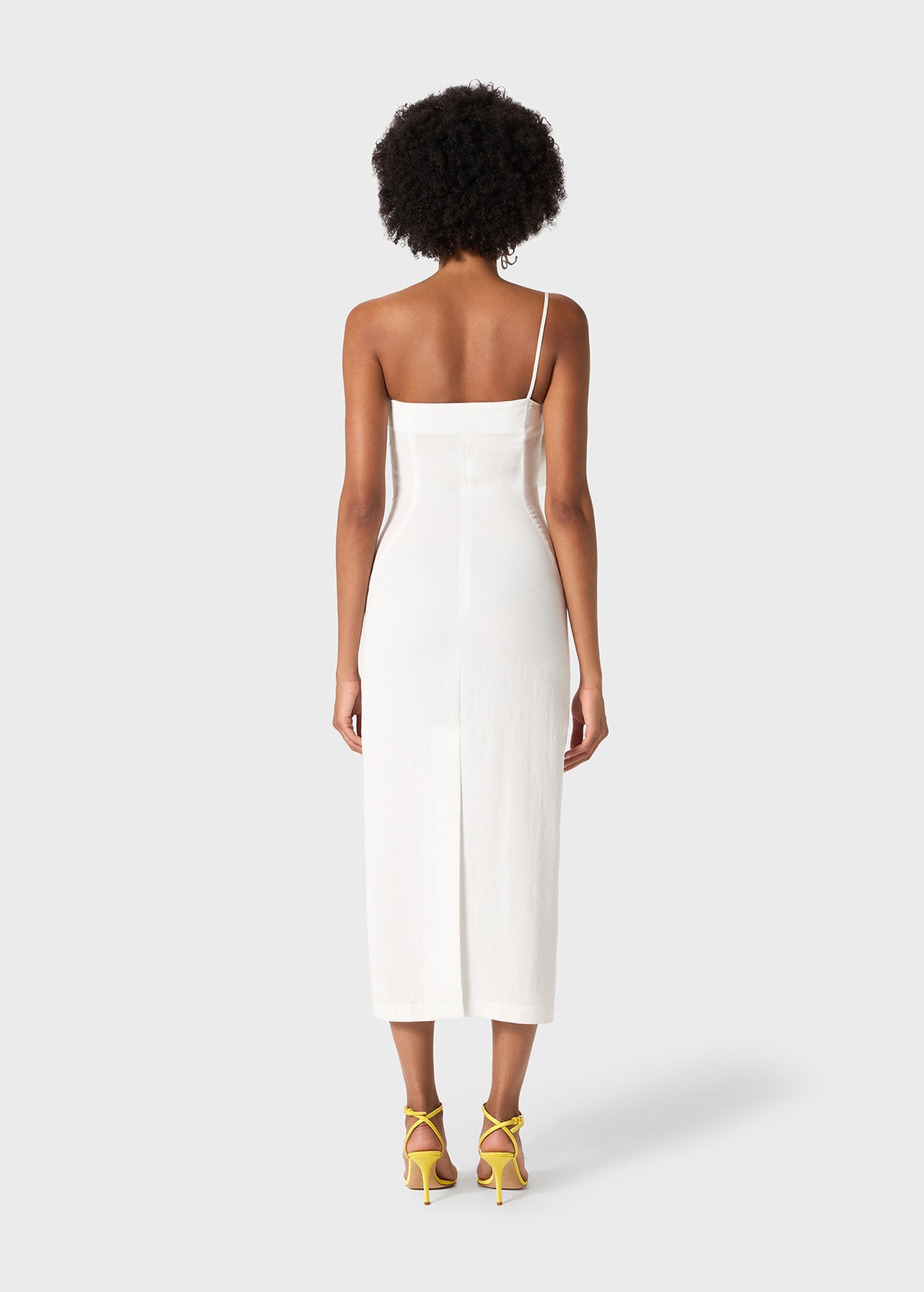 SHEATH DRESS WITH ROSE DETAIL - 4