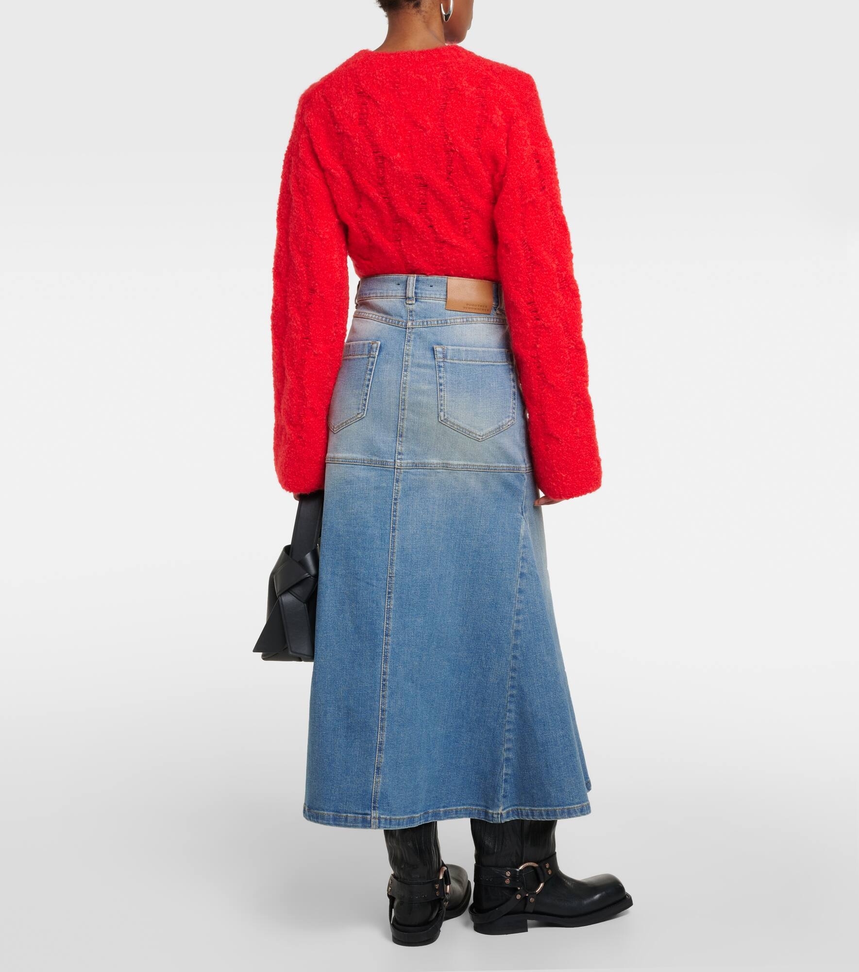 Denim Love denim midi skirt - 3