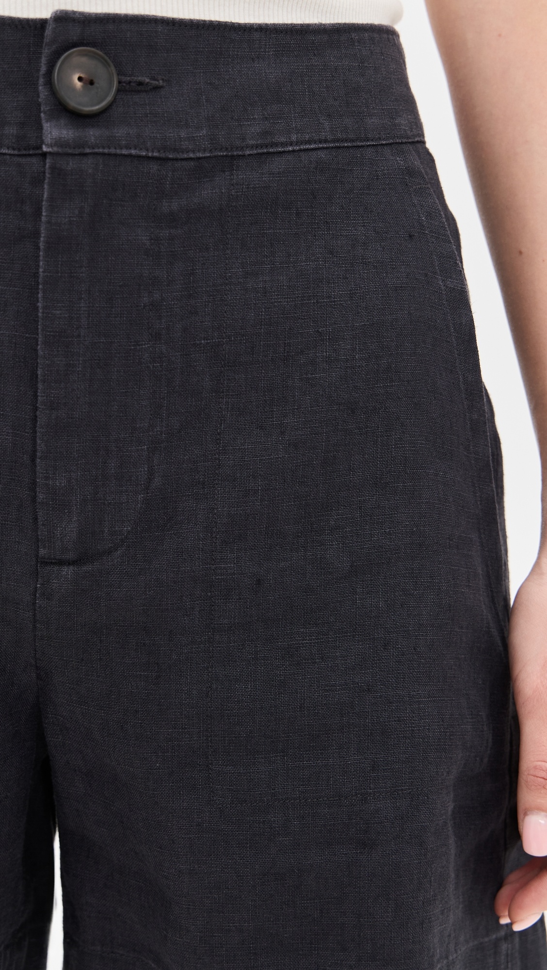 Mid Rise Hemp Shorts - 5