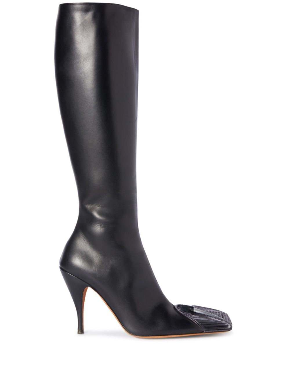 Lunar contrasting-toecap leather boots - 1