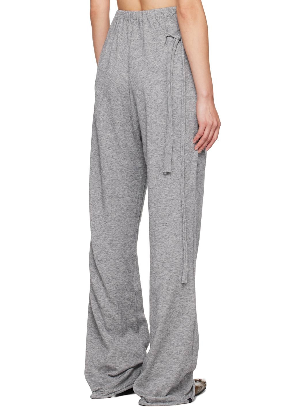 Gray Knit Lounge Pants - 3