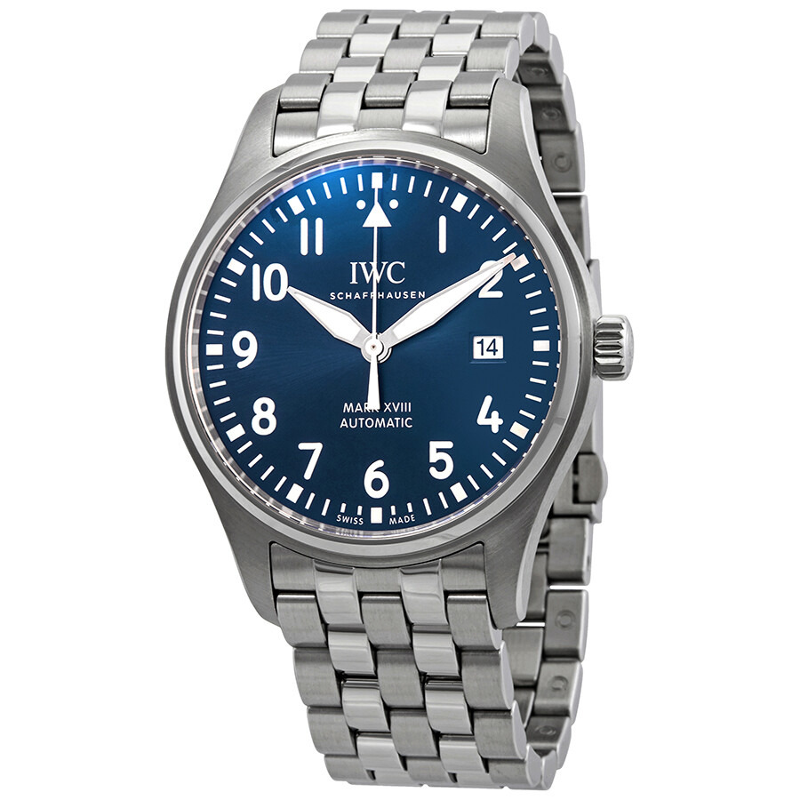Pre-owned IWC Mark Xviii Edition "Le Petit Prince" Blue Dial Men's Watch IW327016 - 1