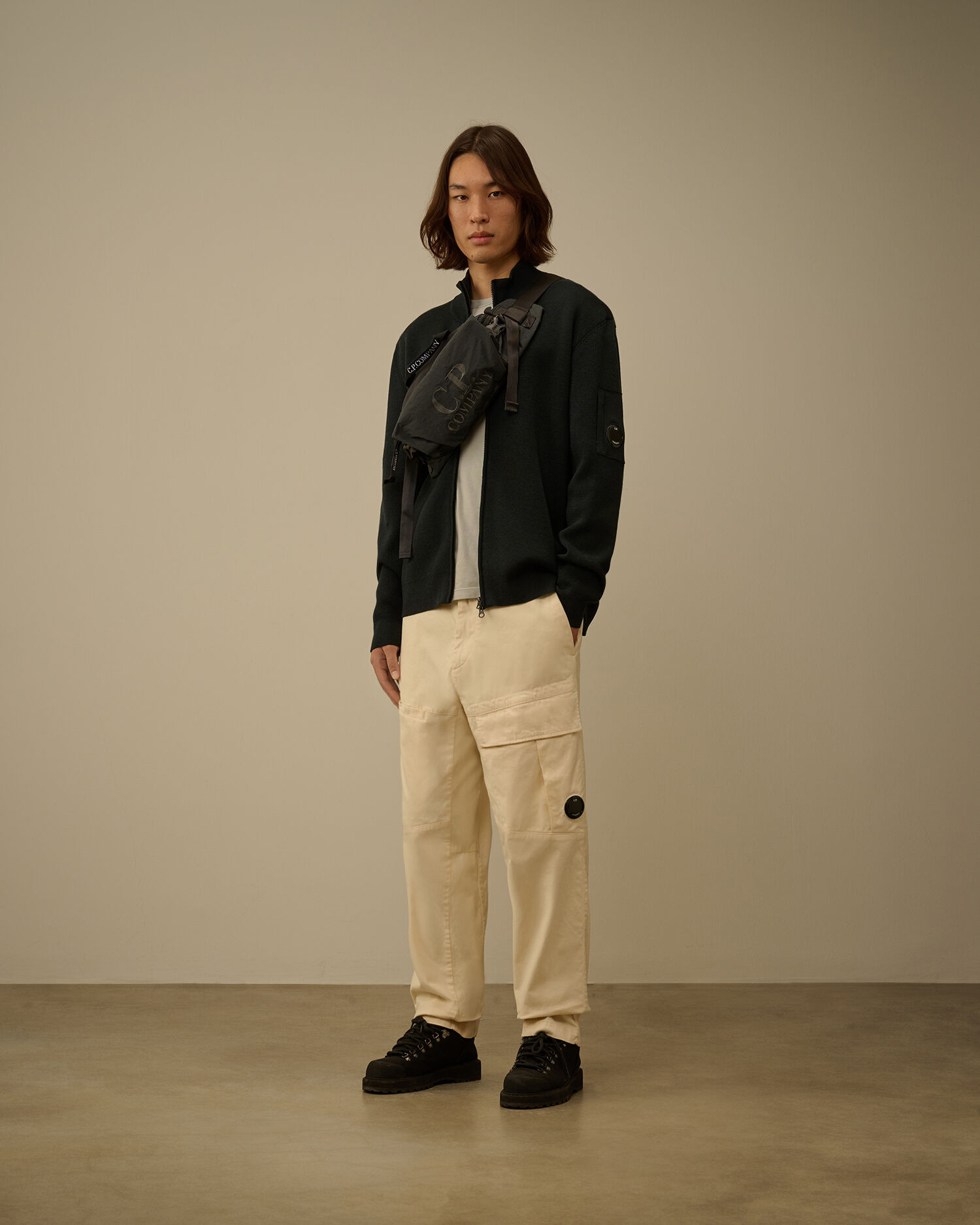 Re-Wool Full Zip Lens Cardigan - 2