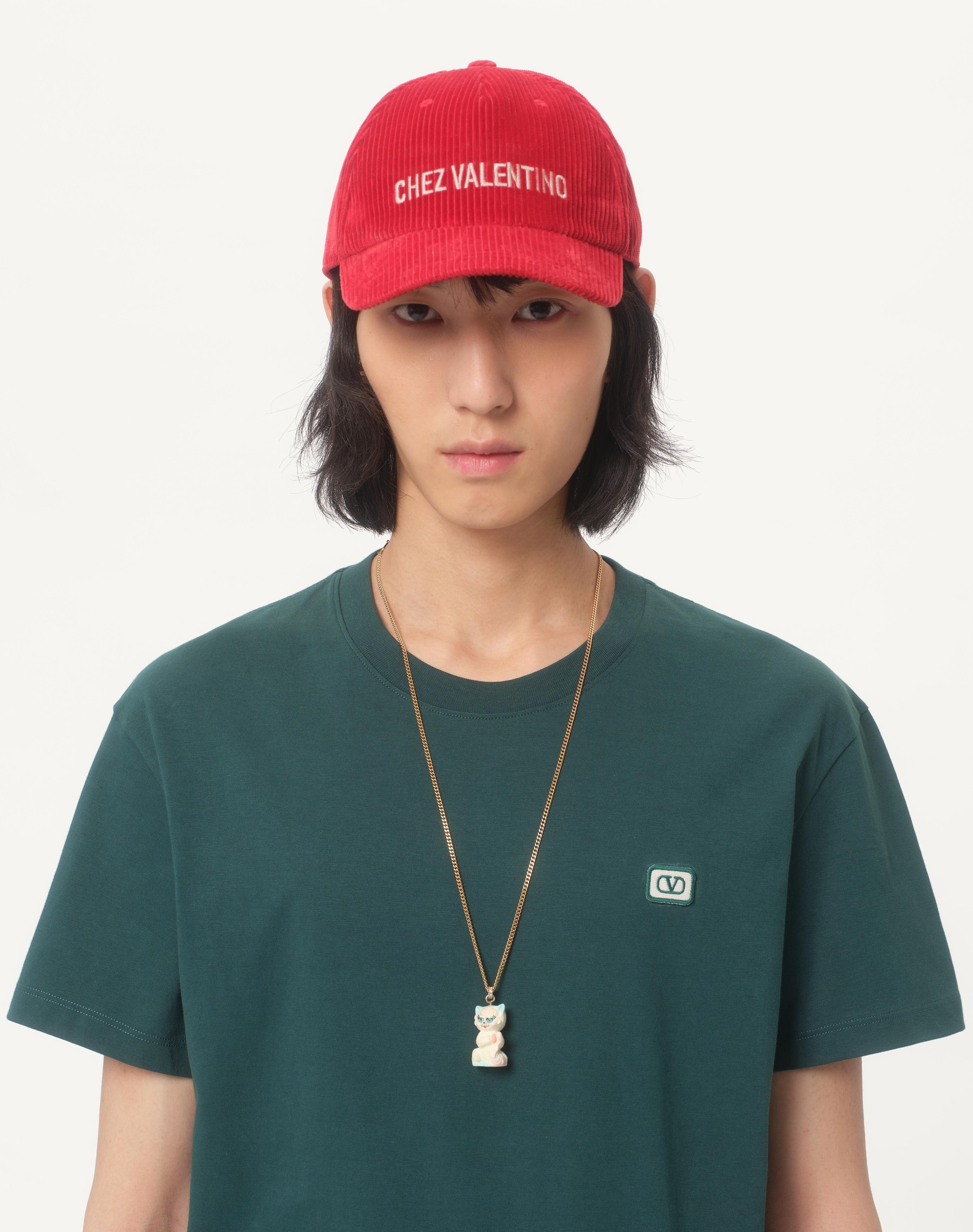 COTTON T-SHIRT WITH VLOGO PATCH - 4