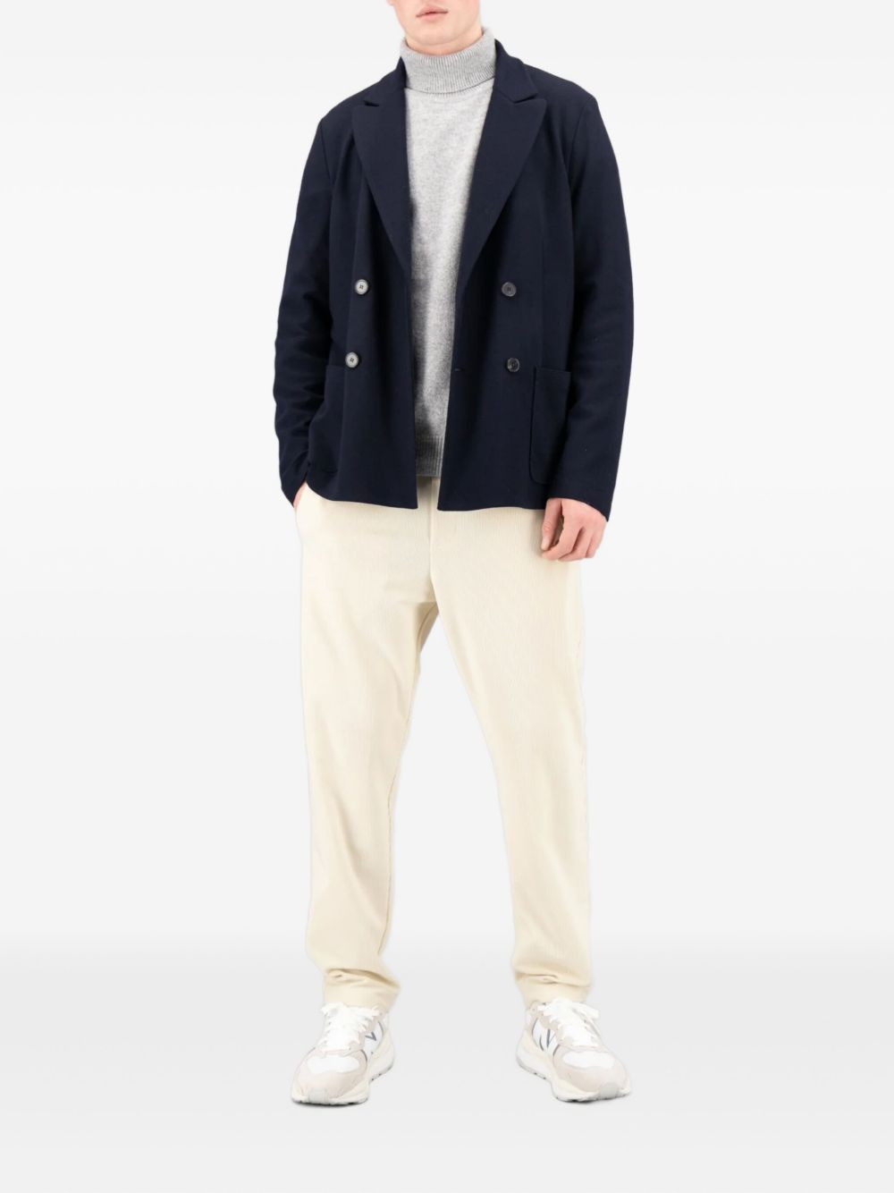 DOUBLE-BREASTED WOOL JACKET - 5