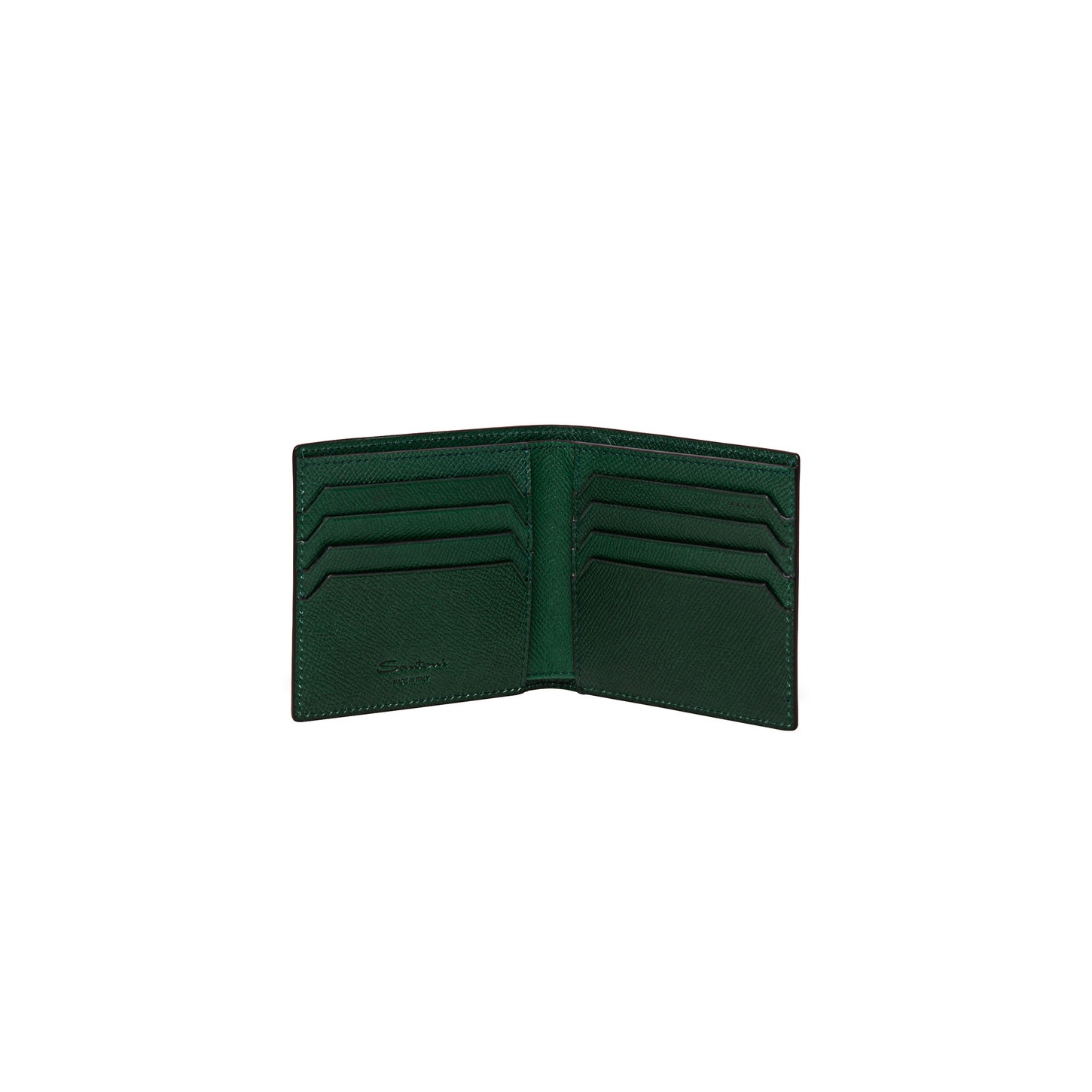 Green saffiano leather wallet - 3