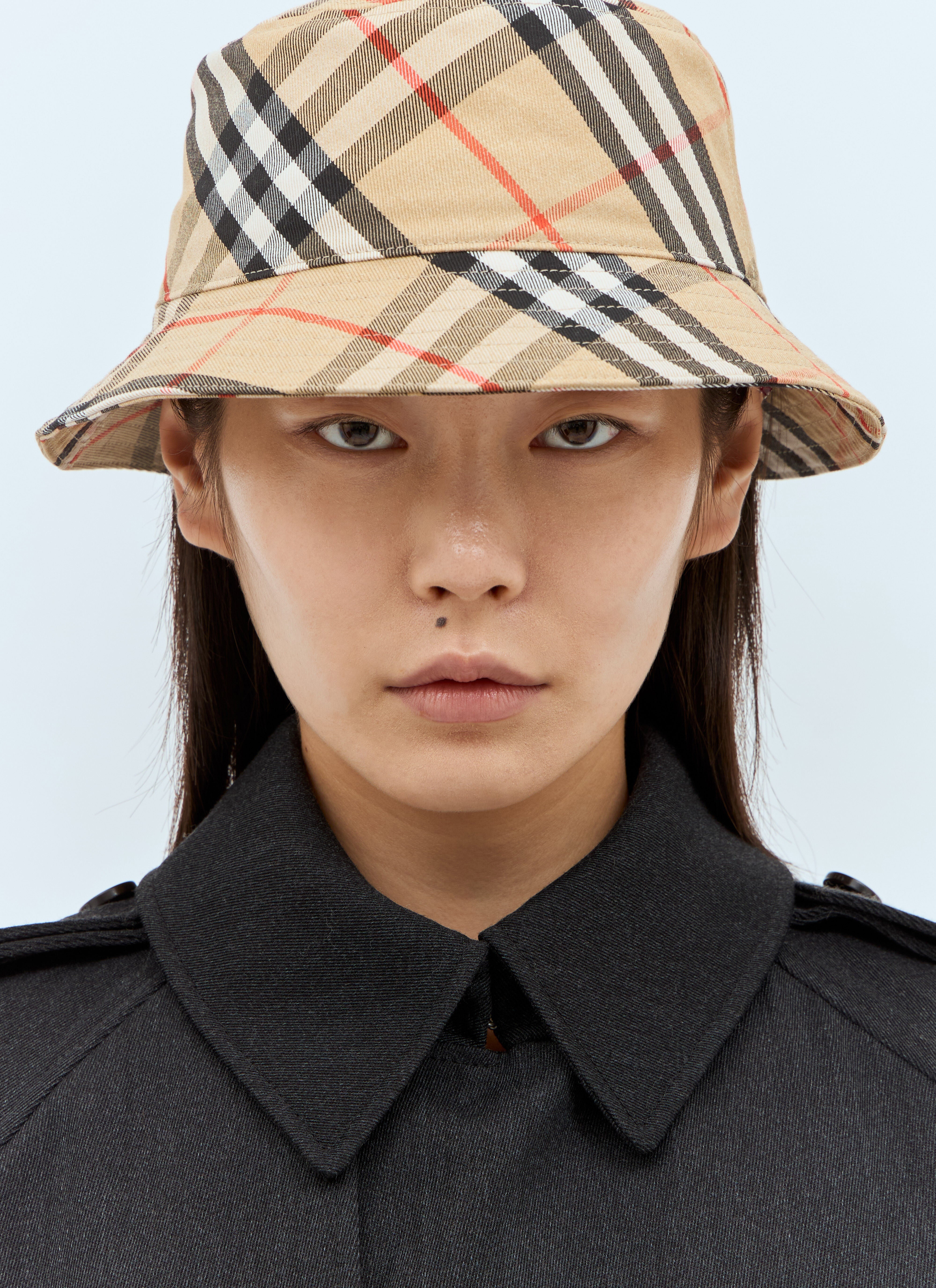 Burberry Women Check Bucket Hat - 1