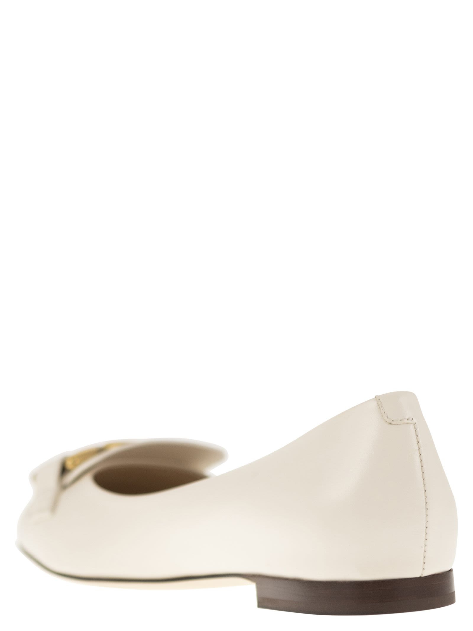 Tod's Women Leather Ballerina With Accessory - 3