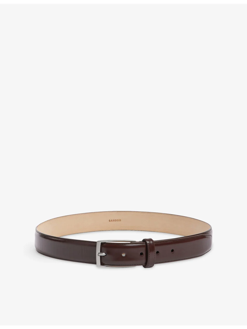 Glazed leather belt - 1