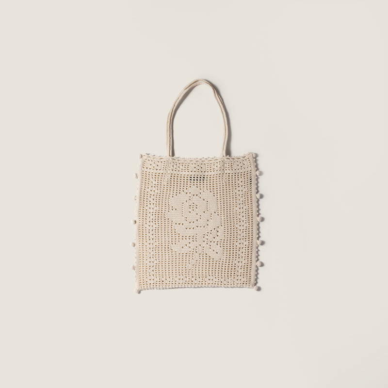 Cotton crochet tote bag 3