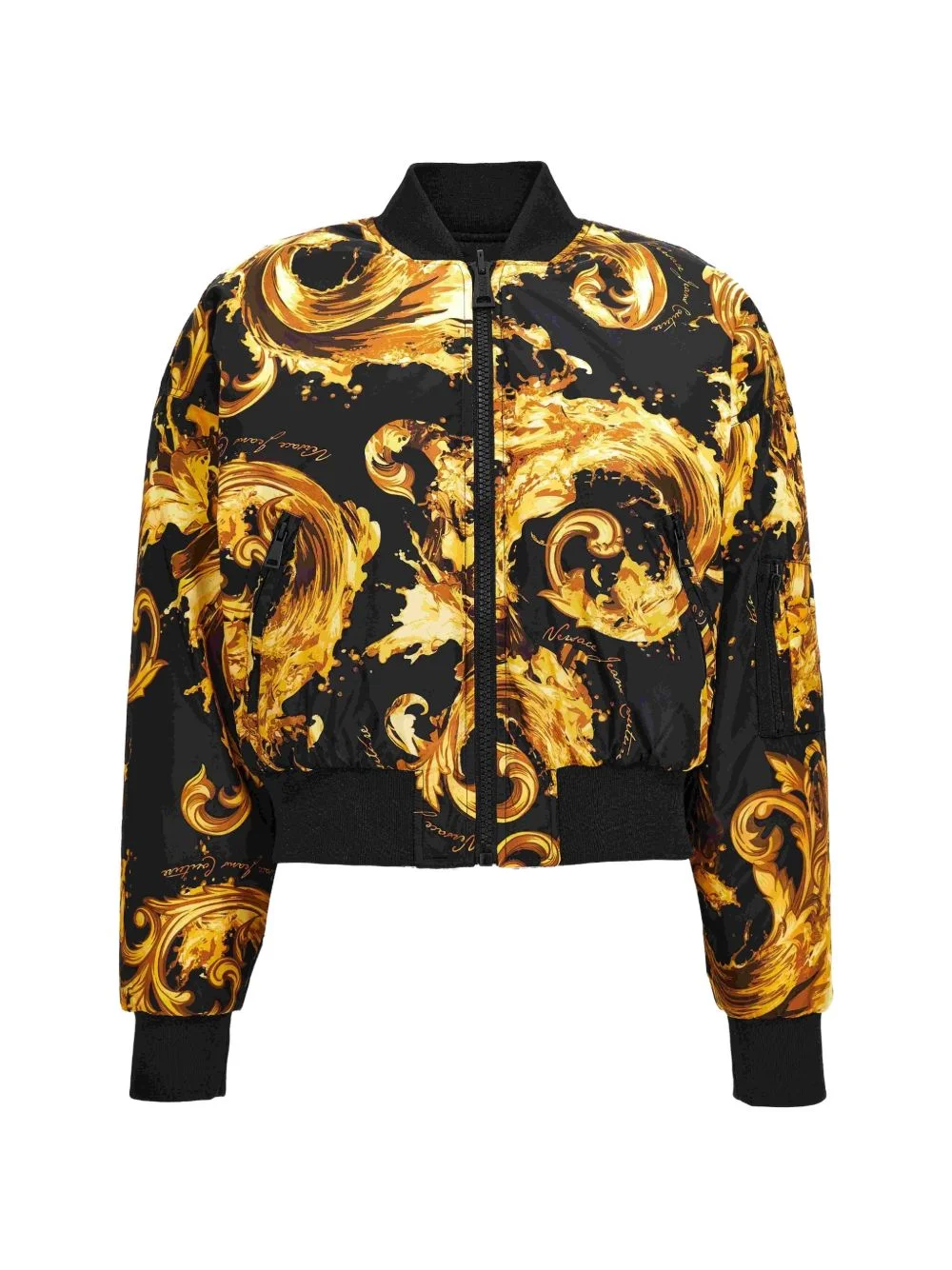 Watercolor Couture-print bomber jacket - 1