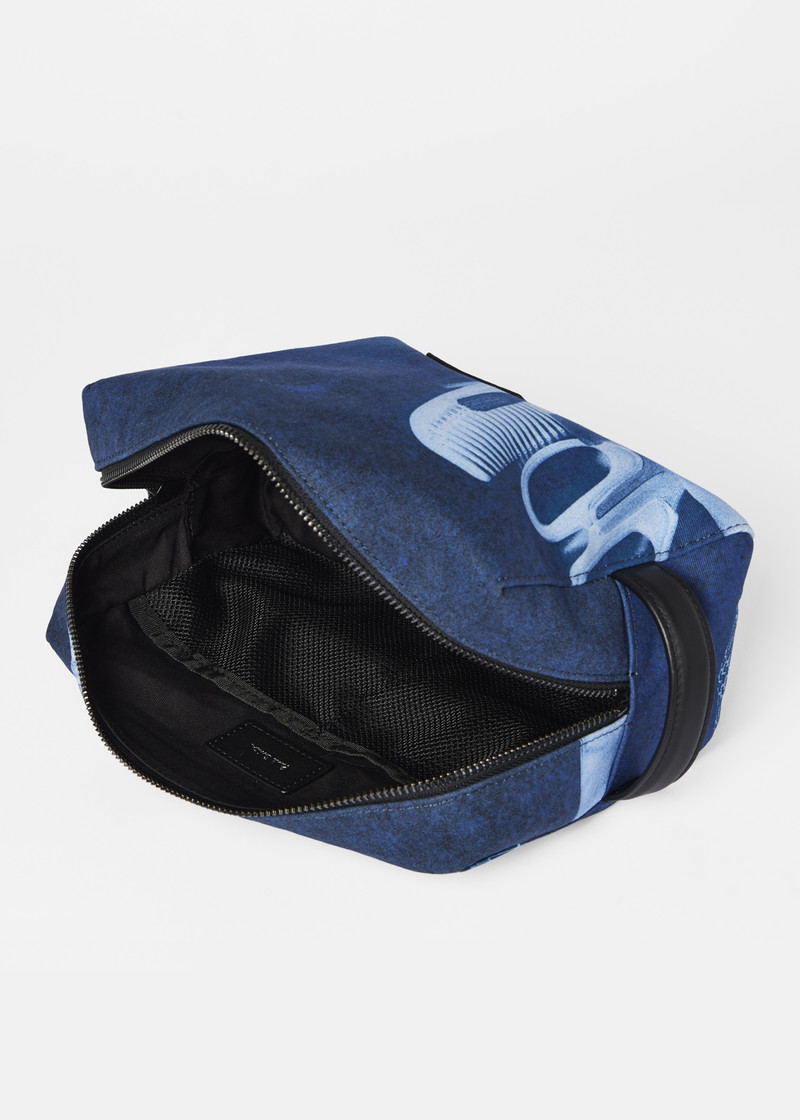 Indigo Blue 'X-Ray Print' Washbag 5