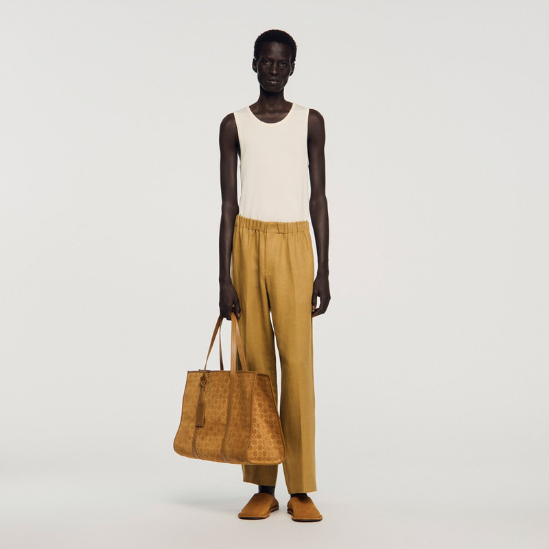 SPLIT LEATHER SHOPPING BAG 3