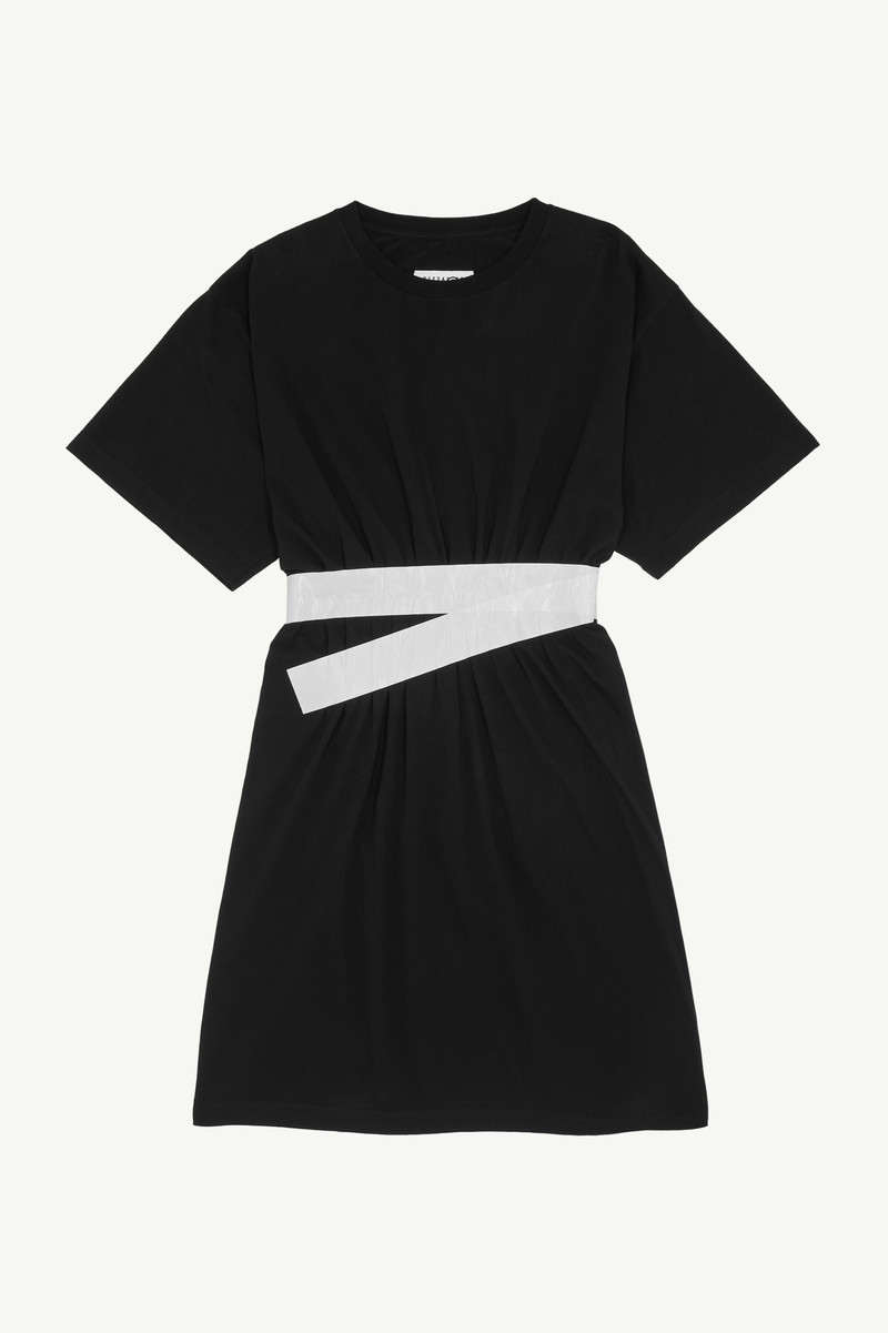 Taped jersey mini dress 1