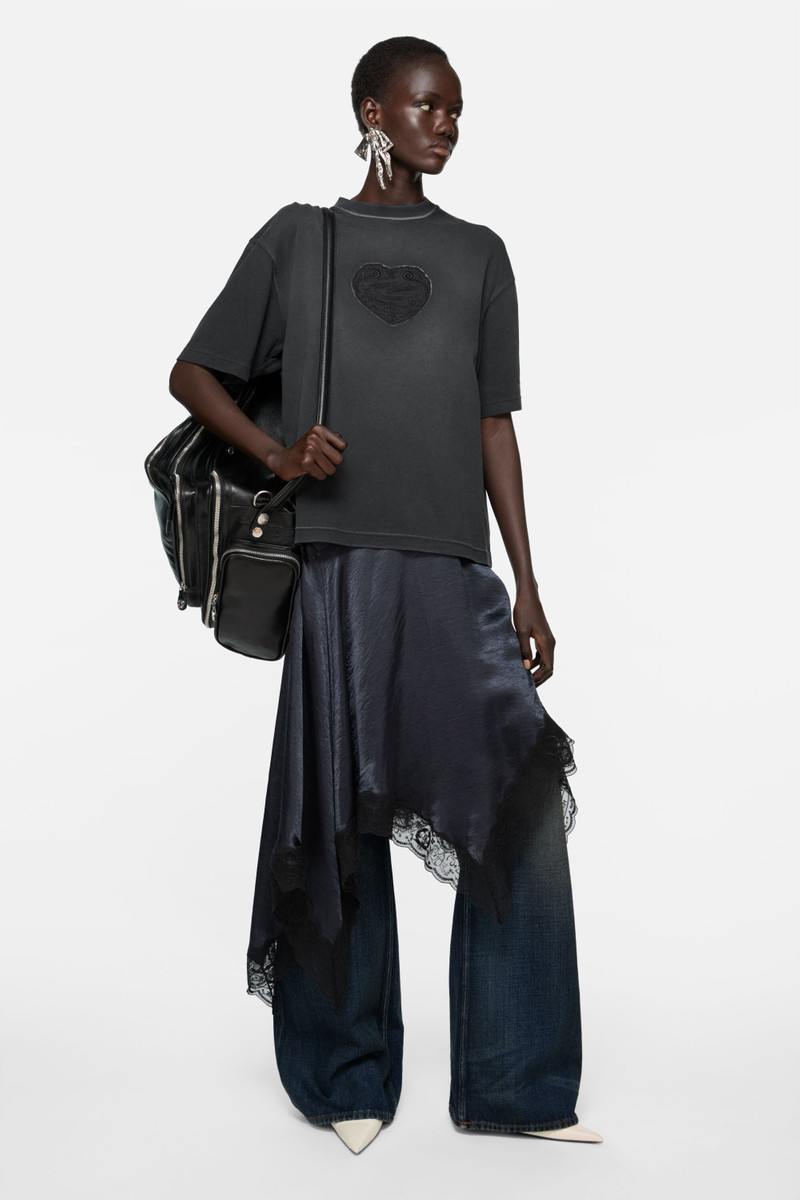 Acne Studios Logo t-shirt - Faded black outlook