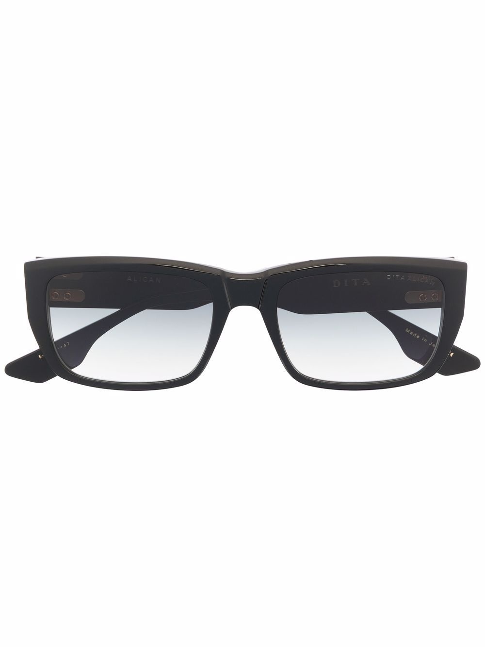 gradient rectangle-frame sunglasses - 1