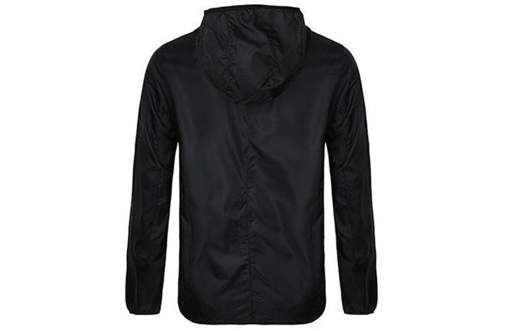 adidas Own The Run Jkt Running Athleisure Casual Sports hooded Zipper Jacket Black DN8763 - 2