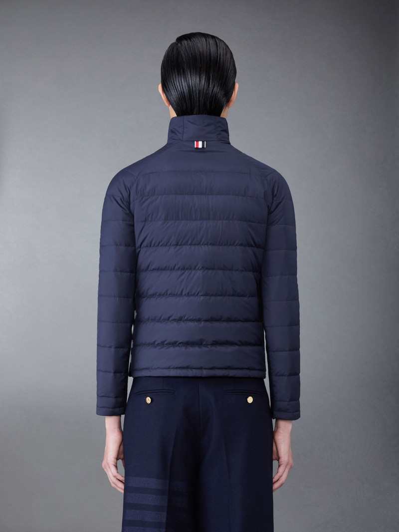 Thom Browne Ultralight Tech Down 4-Bar Packable Funnel Neck Jacket outlook