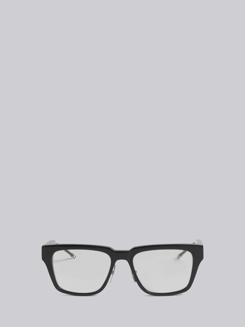 TB715 - Black Wide Fit Square Glasses 1