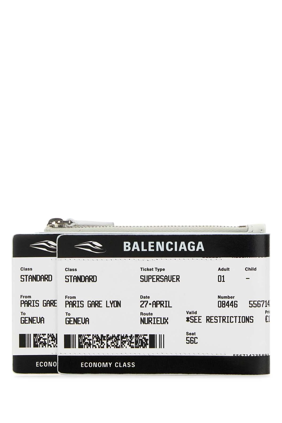 Balenciaga Men Printed Canvas Carta Di Imbarco Passport Card Holder - 1