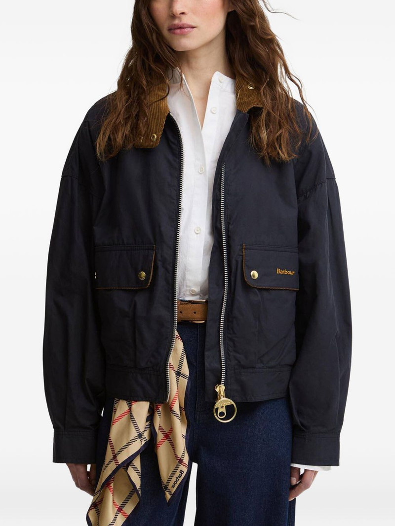 Barbour cotton buttoned jacket outlook