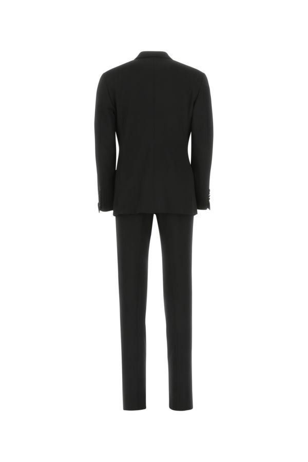 Black stretch wool suit - 2
