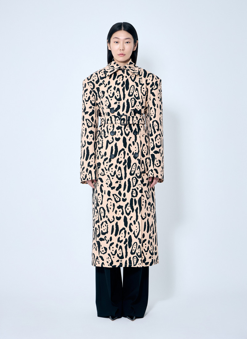 Sportmax Women Animal-Print Trench Coat - 1