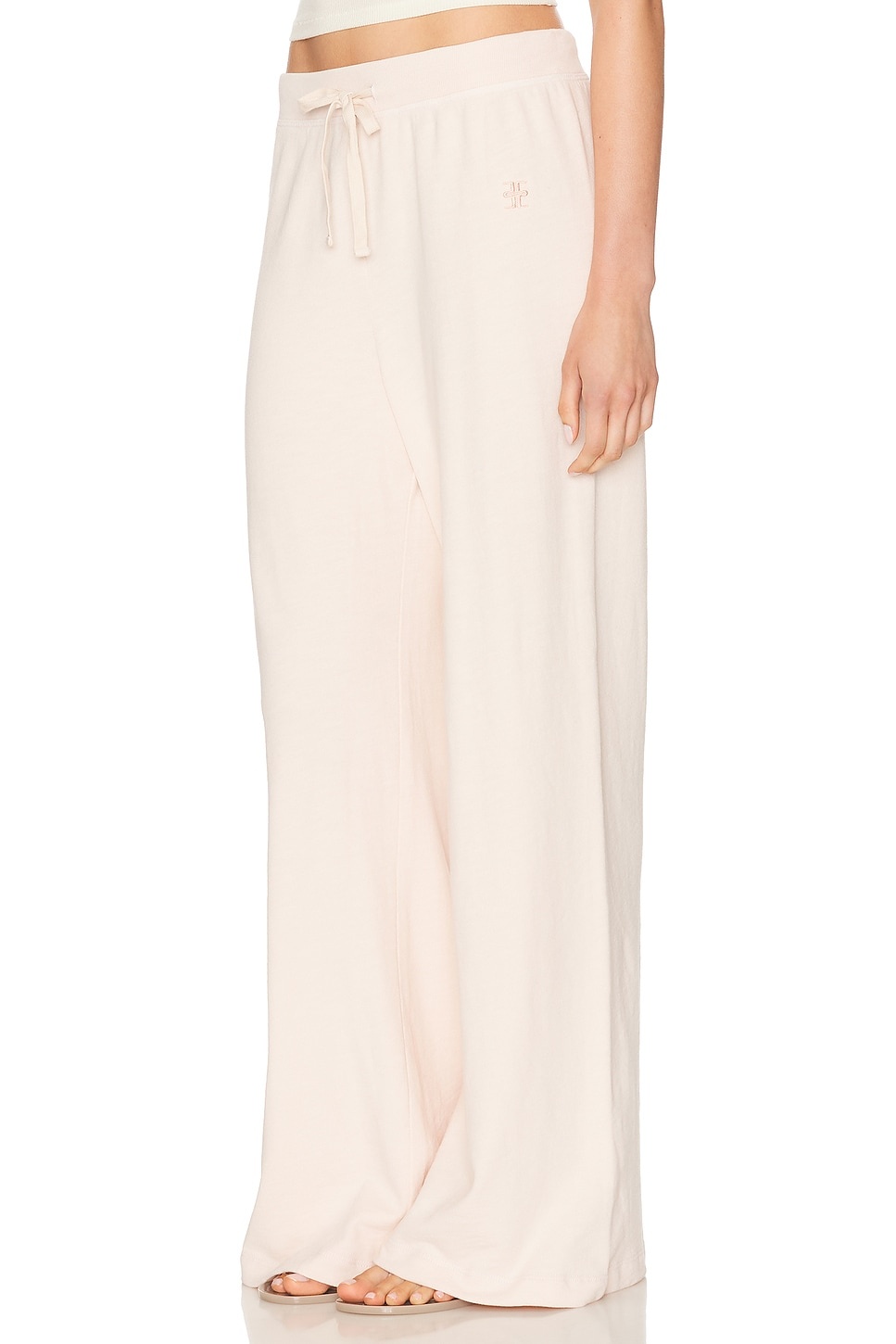 Drawstring Wide Leg Sweatpant - 3