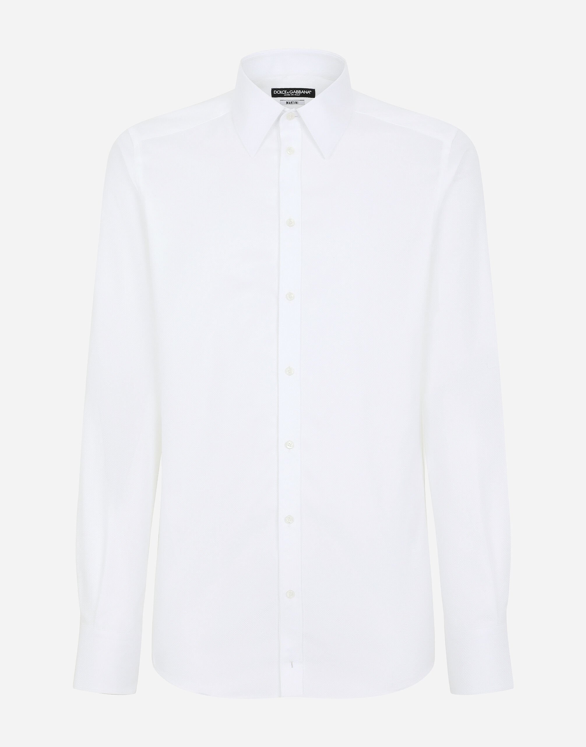 Cotton micro-jacquard Martini-fit shirt - 1