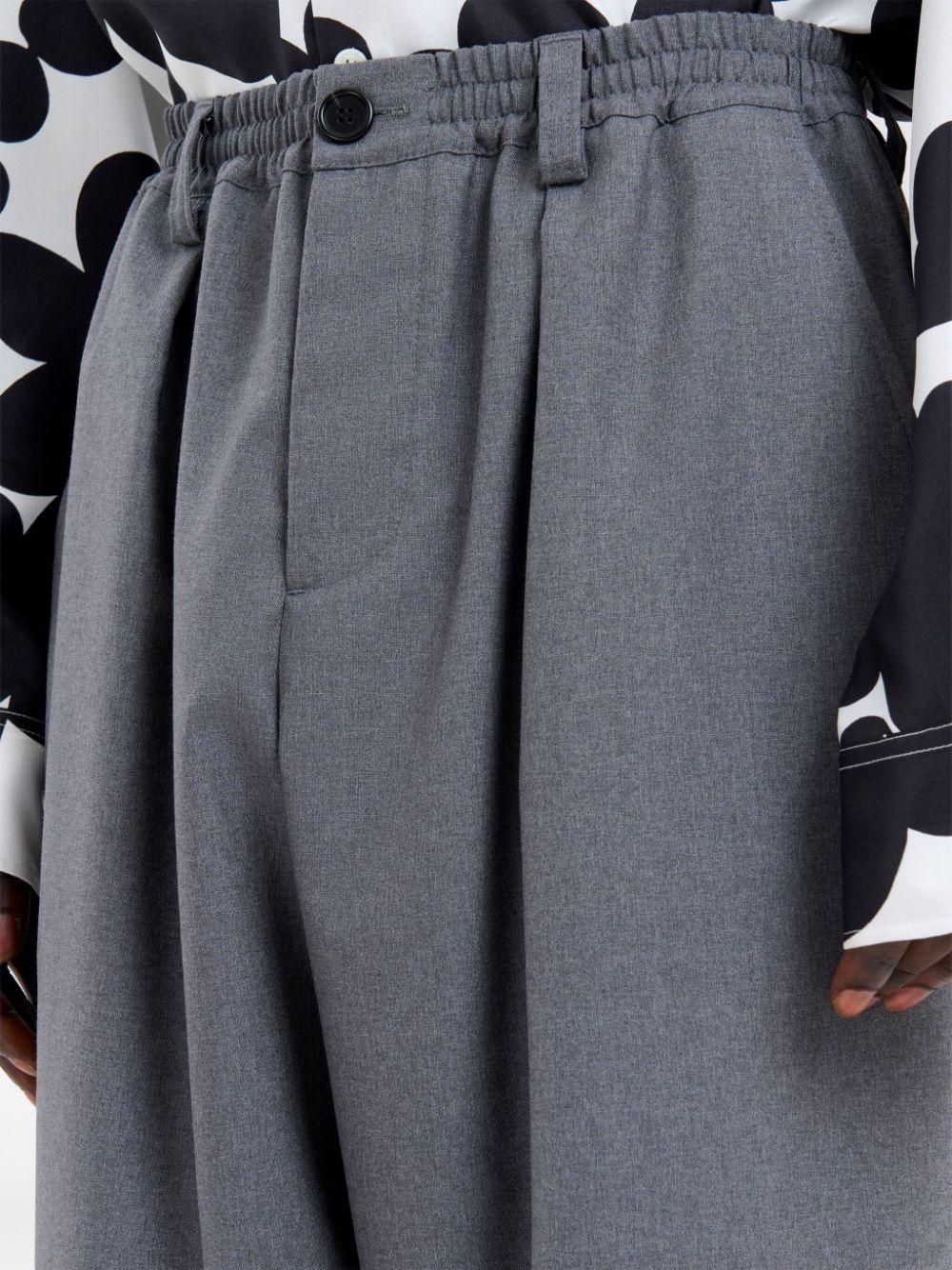 elasticated waistband trousers - 5