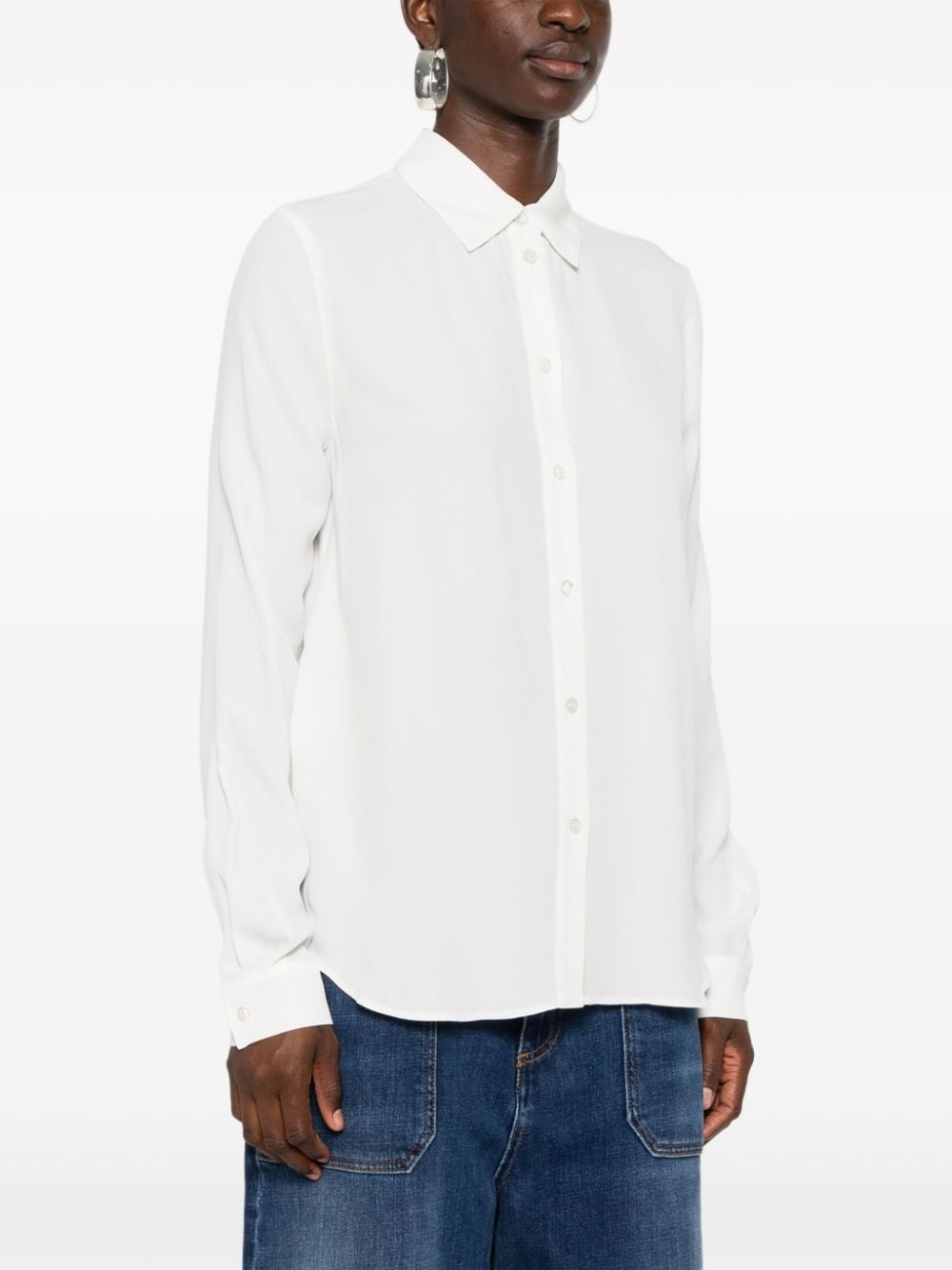 crepe de chine shirt - 3