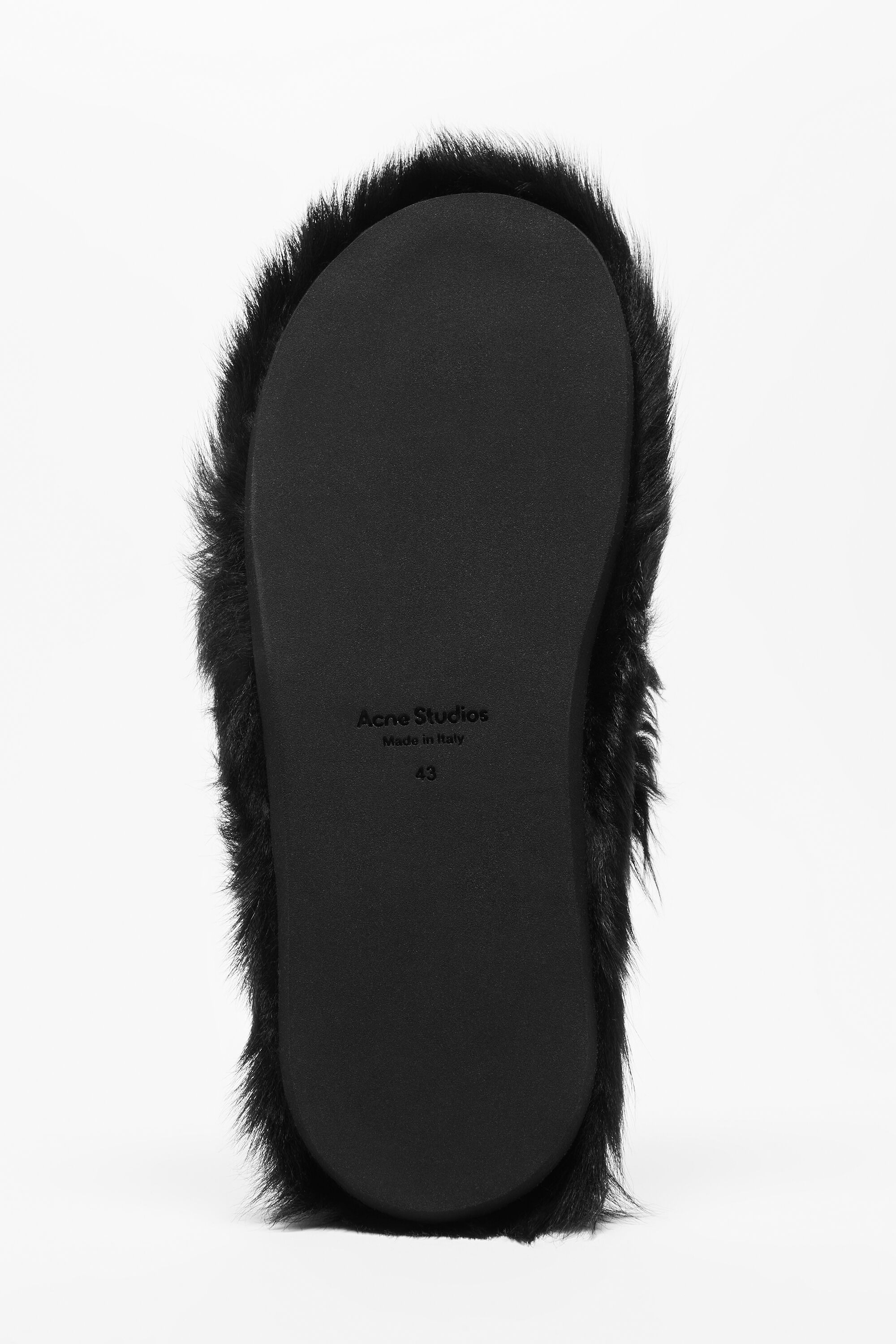 Shearling sandals - Black - 6