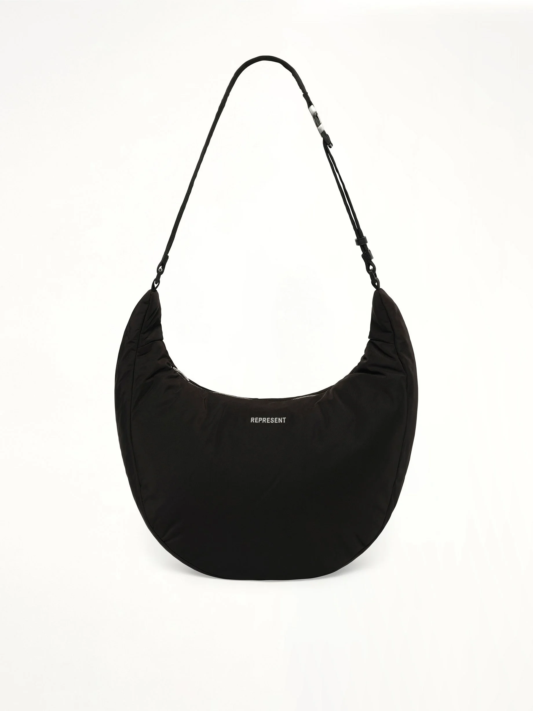 Padded Sling Bag in Black - 1