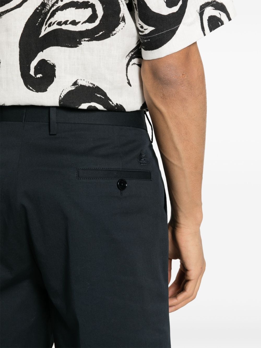 Pegaso-embroidery shorts - 5