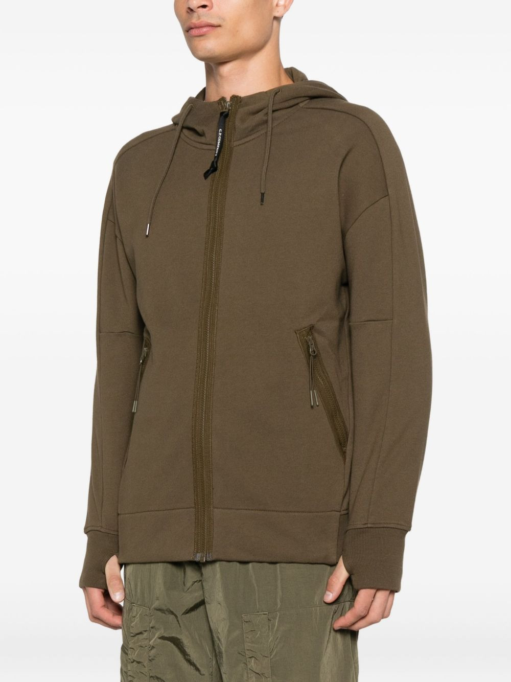zip-front hoodie - 3