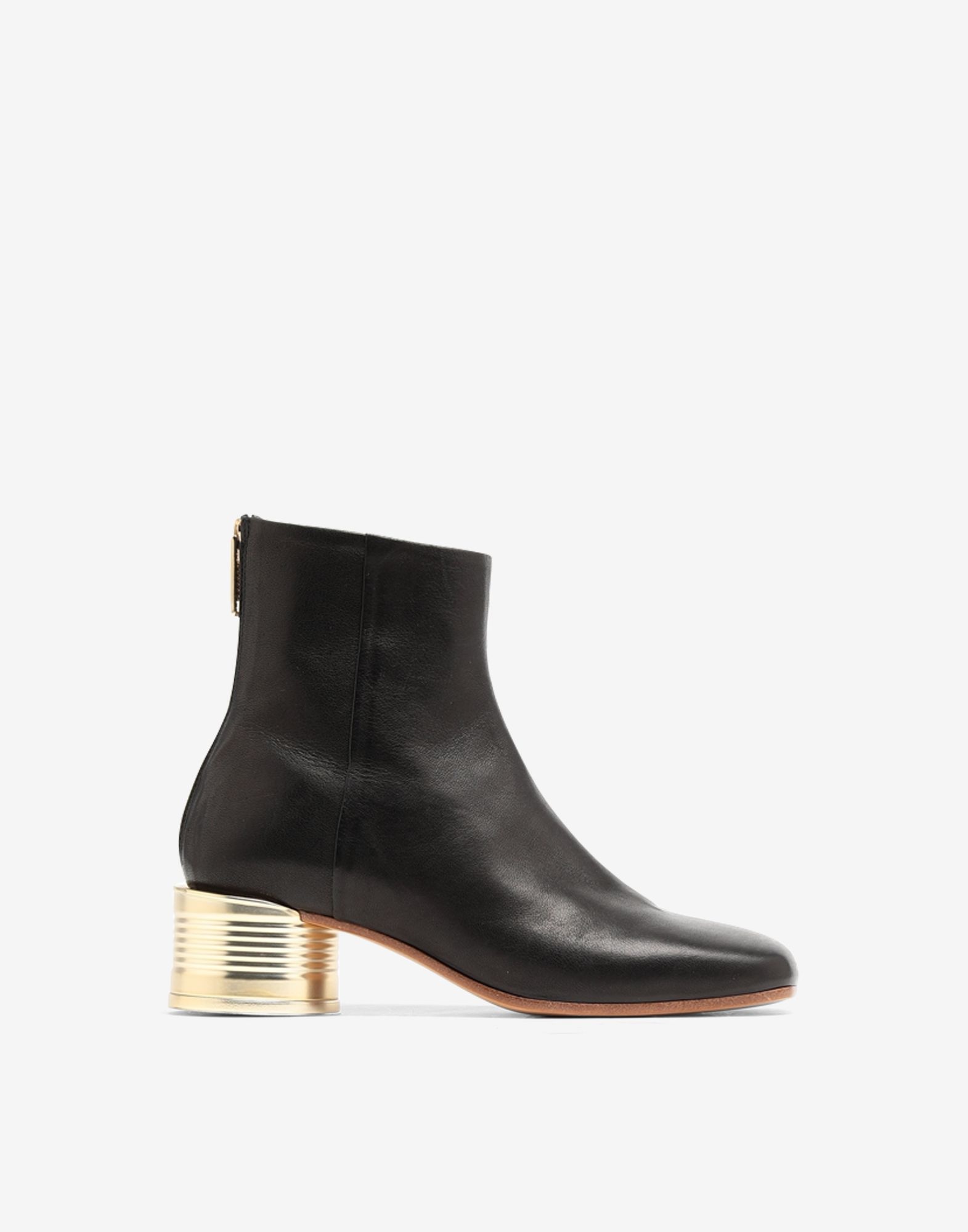 MM6 Maison Margiela Tin can heel ankle boots | REVERSIBLE