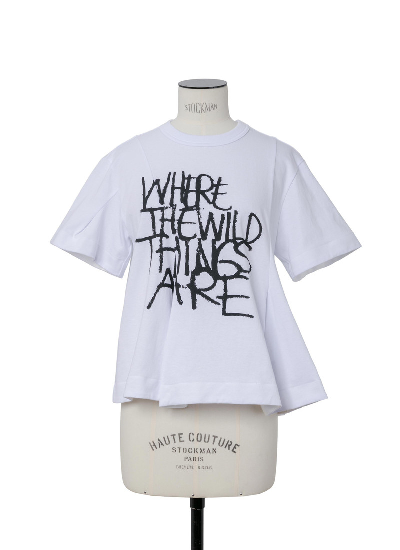 sacai WHERE THE WILD THINGS ARE Cotton Jersey T-Shirt outlook