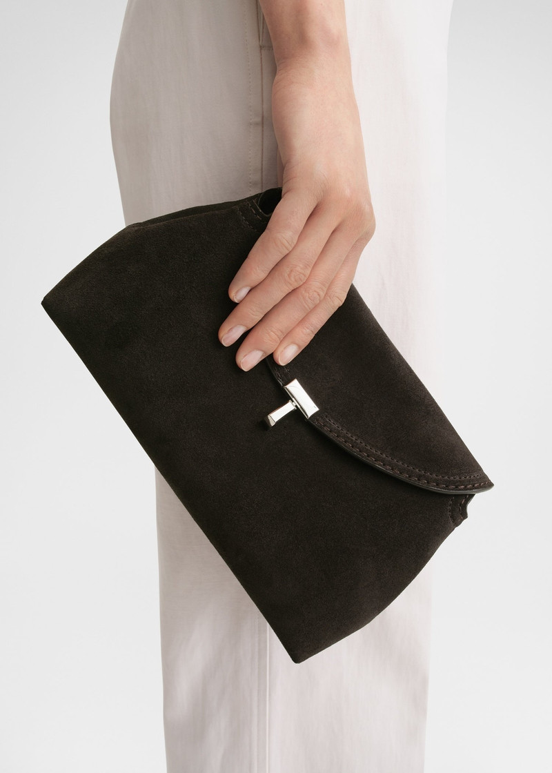 Totême T-Lock clutch espresso outlook