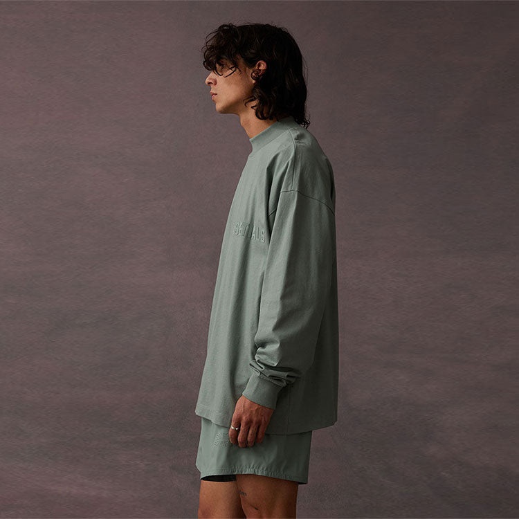 Fear of God Essentials SS23 Long Sleeve Logo Tee 'Sycamore' 125BT222011F - 7