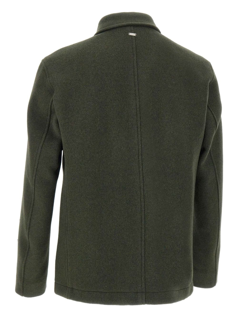 patch-pocket button-fastening shirt jacket - 3