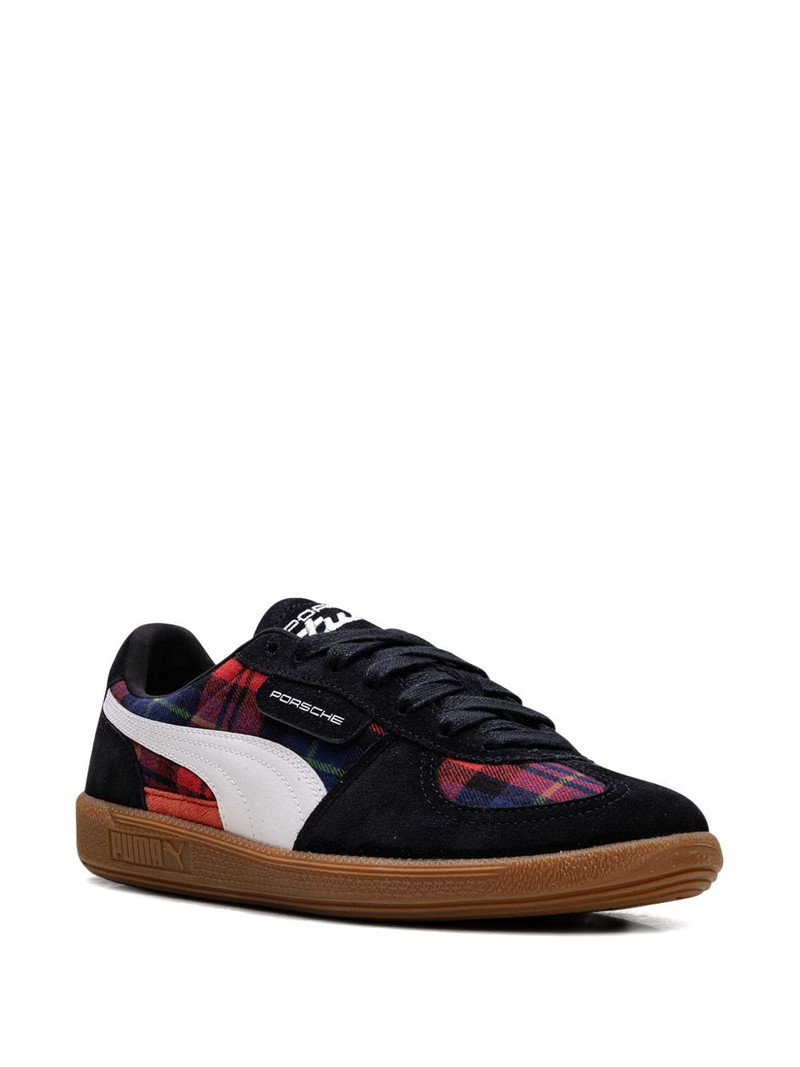 PUMA Porsche Legacy "Palermo - Tartan - Black/Red" sneakers outlook