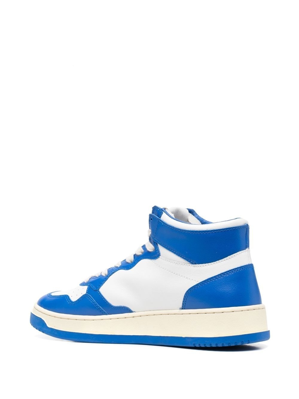 contrast-panelled hi-top sneakers - 3