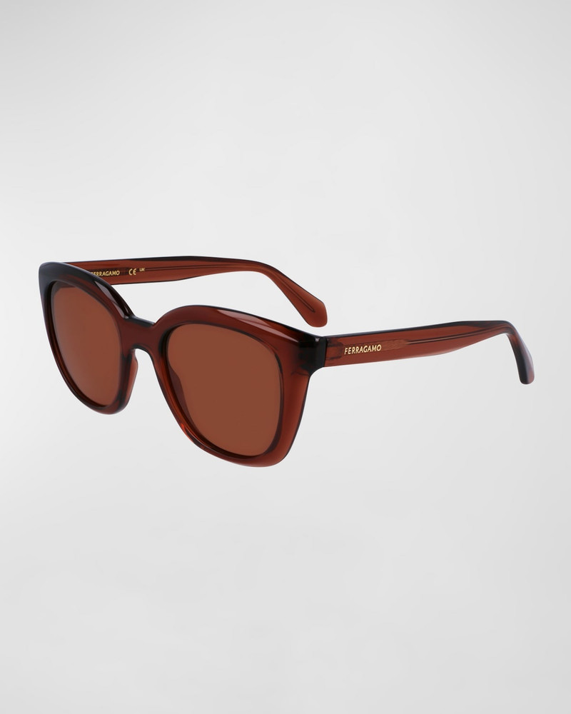 Logo Plastic Cat-Eye Sunglasses 1