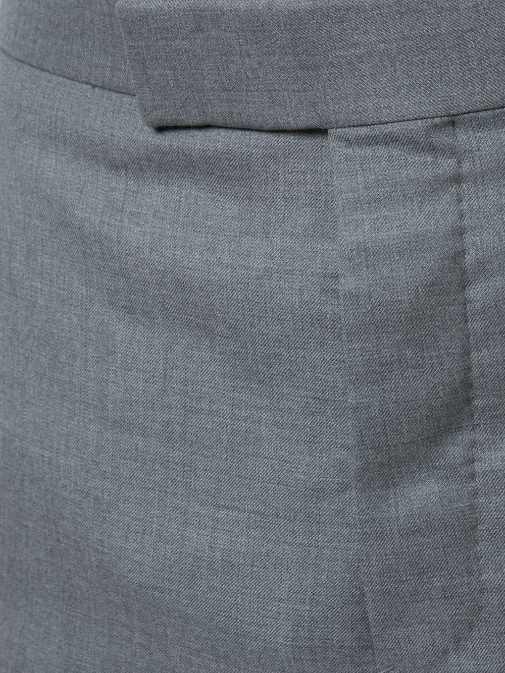 Classic Backstrap Short In Medium Grey Super 120's Twill - 5