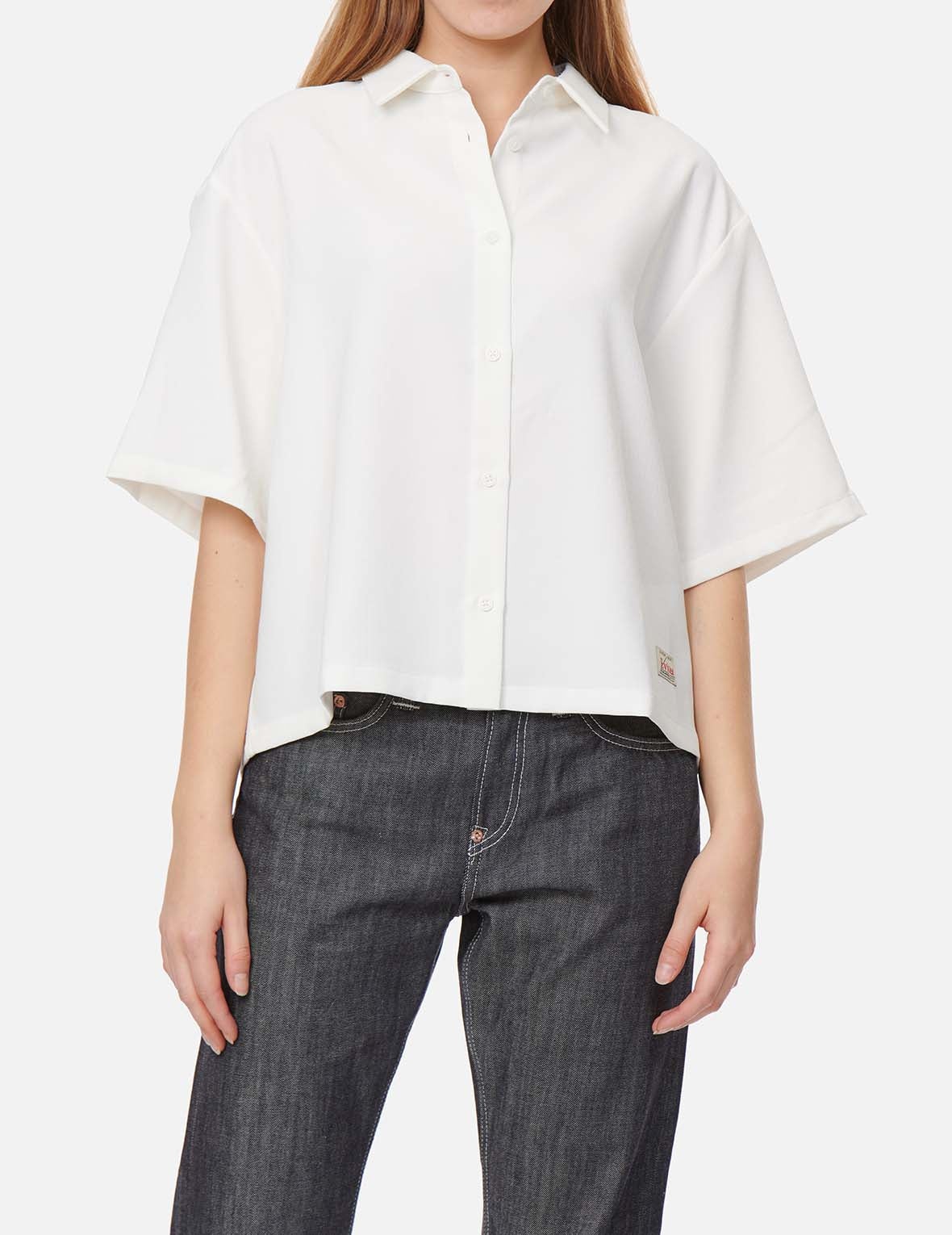 Seagull Embroidery Loose-fit Shirt - 4