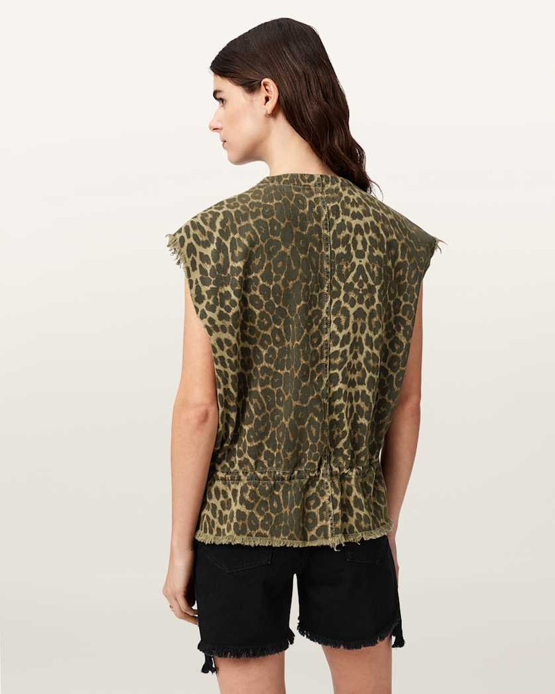 SOFI CAMO LEOPARD PRINT VEST 6